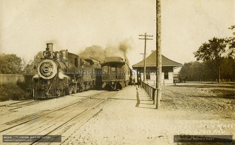 Postcard: Railroad Station, Westdale, Massachusetts